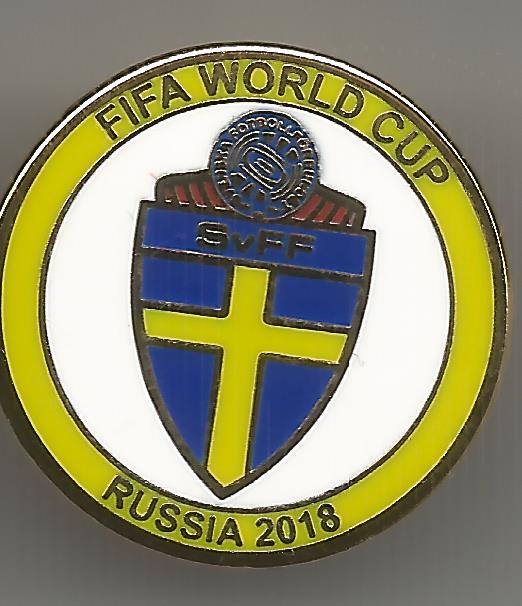 Badge Sweden Russia 2018 yellow